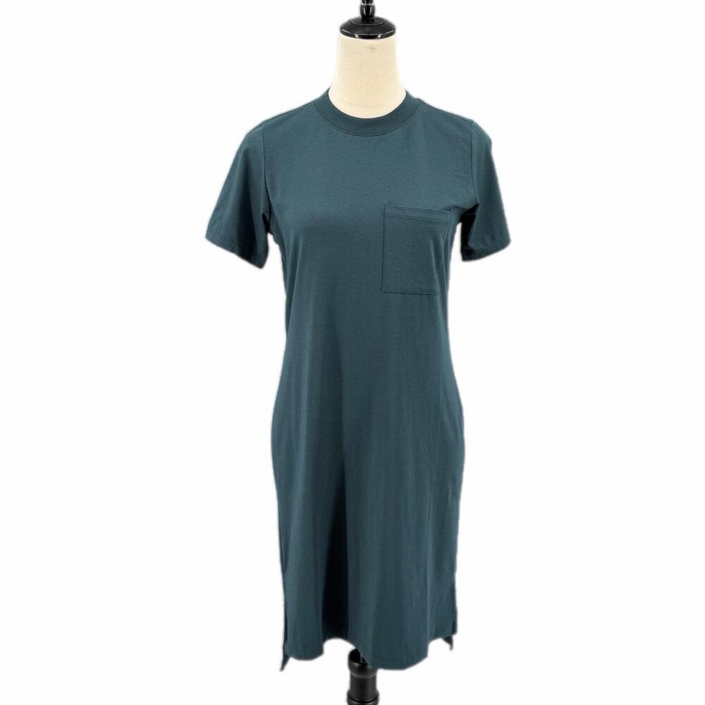 Universal Standard NEW Dark Teal T-shirt Casual Basic Simple Everyday Cute Dress